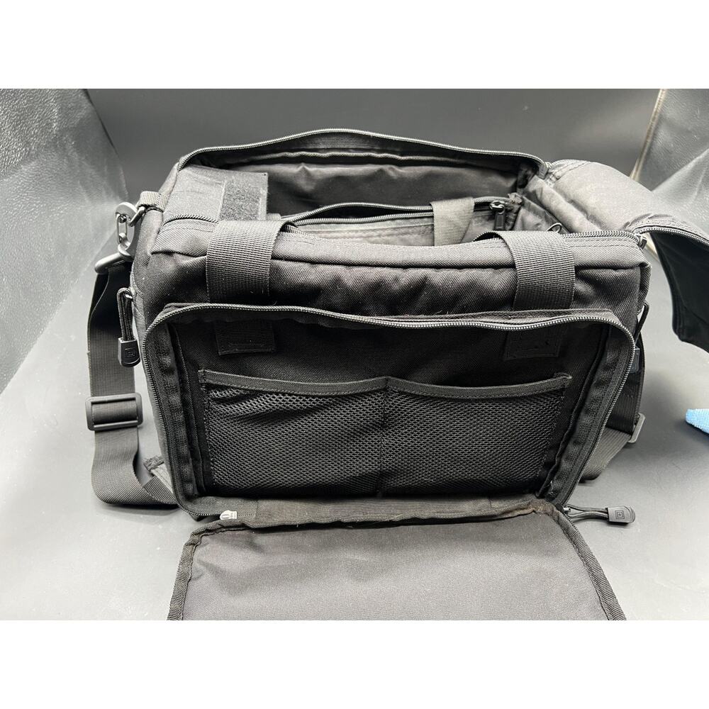 5.11 Tactical Range Bag Black Padded Handgun Gear Organizer Shoulder Carry Case - Picture 7 of 9